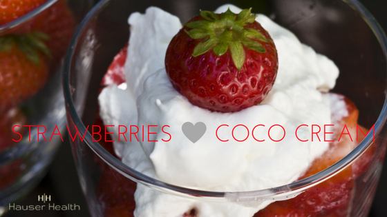 Fresh Strawberries and Coco Cream