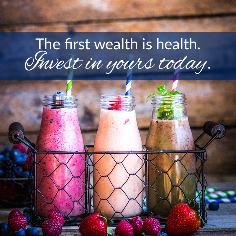 The first wealth is health. Invest in yours today.